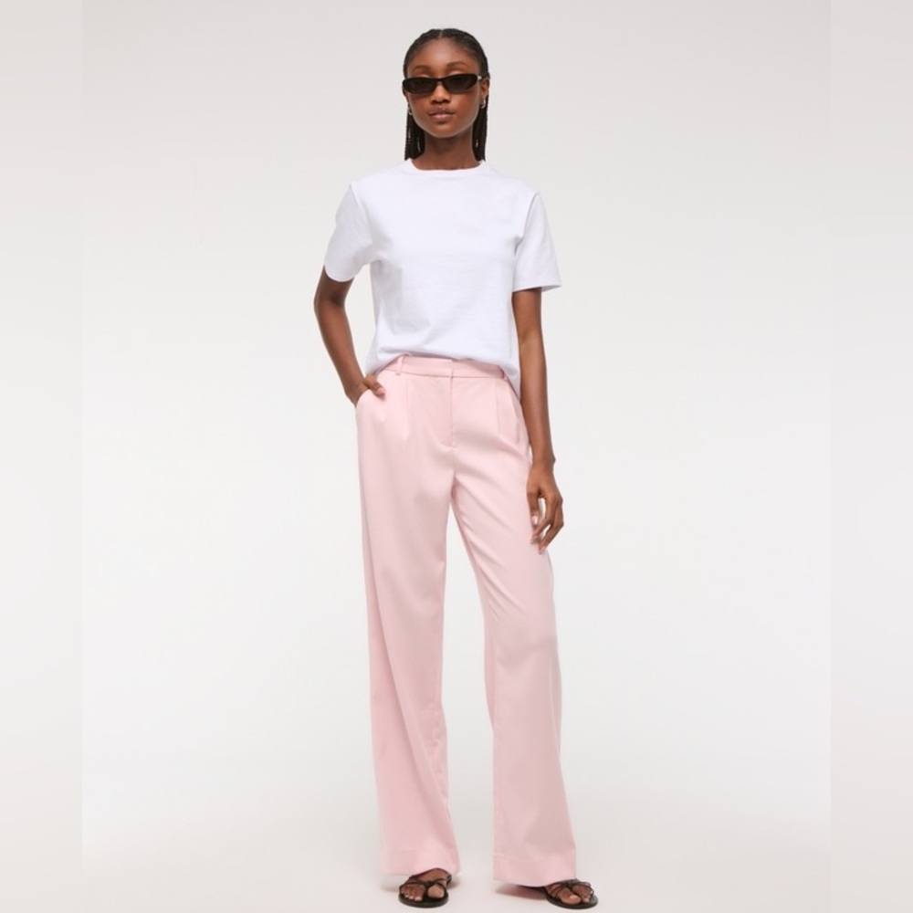 NWT-A&F Sloane Low Rise Tailored Wide Leg Pant